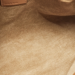 Loewe Brown Leather Mini Flamenco Clutch