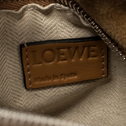 Pre Owned Loewe Brown Leather Small Puzzle Shoulder Bag