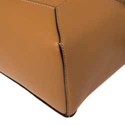 Pre Owned Loewe Brown Leather Small Puzzle Shoulder Bag