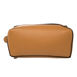 Pre Owned Loewe Brown Leather Small Puzzle Shoulder Bag