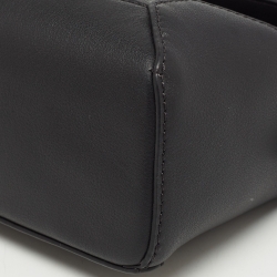 Pre Owned Loewe Black Leather Mini Puzzle Shoulder Bag
