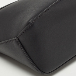 Pre Owned Loewe Black Leather Mini Puzzle Shoulder Bag