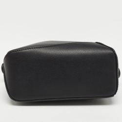 Pre Owned Loewe Black Leather Mini Puzzle Shoulder Bag