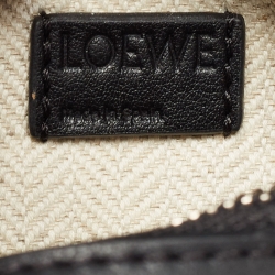 Pre Owned Loewe Black Leather Mini Puzzle Shoulder Bag