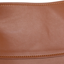Pre Owned Loewe Brown Leather Obi Corset Belt L