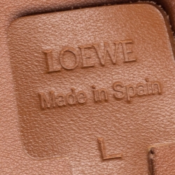 Pre Owned Loewe Brown Leather Obi Corset Belt L