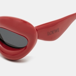 Pre Owned Loewe Red LW400971 Inflated Cat Eye Sunglass