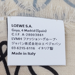 Pre Owned Loewe Caramel/Multicolor Anagram Wool & Silk Scarf