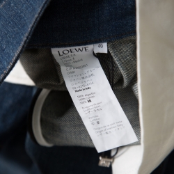 Pre Owned Loewe Indigo Light Wash Denim High Waist Culottes S