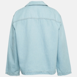 مملوكة مسبقًا Loewe Blue Anagram Pyjama Denim Shirt S