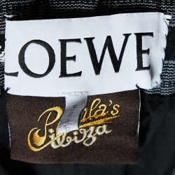 Pre Owned Loewe X Paula's Ibiza Black Cotton Cropped Trousers M