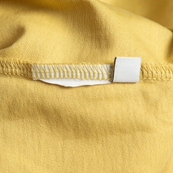Pre Owned Loewe Yellow Logo Embroidered Cotton T-Shirt M