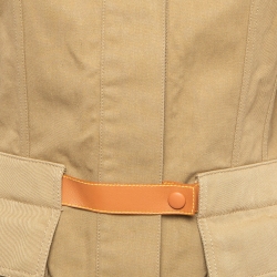 Pre Owned Loewe Brown Cotton Canvas Belted Safari Jacket XS