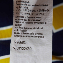 مملوكة مسبقًا Loewe Navy Blue Logo Print Cotton Crew Neck T-Shirt S