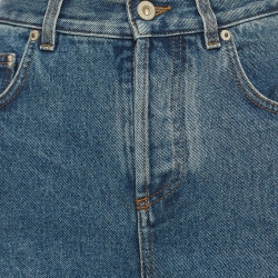 مملوكة مسبقًا Loewe Blue Anagram Denim High Rise Jeans S Waist 26"