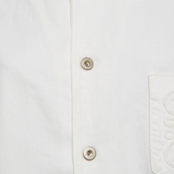 Pre Owned Loewe X Paula's Ibiza White Anagram Denim Overshirt M