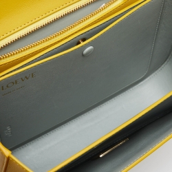 Pre Owned Loewe Yellow Leather Goya Shoulder Bag