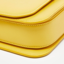 Pre Owned Loewe Yellow Leather Goya Shoulder Bag