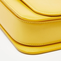 Pre Owned Loewe Yellow Leather Goya Shoulder Bag