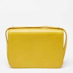 Pre Owned Loewe Yellow Leather Goya Shoulder Bag