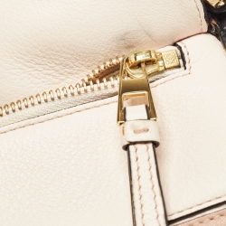 Pre Owned Loewe Multicolor Leather and Suede Medium Puzzle Shoulder Bag