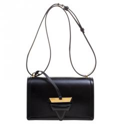 Loewe Black Leather Barcelona Crossbody Bag