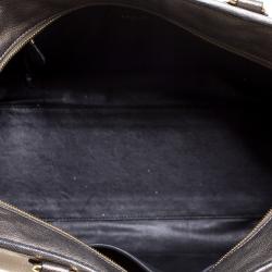 مملوكة مسبقًا Loewe Metallic Beige Leather Amazona Satchel