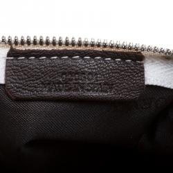 مملوكة مسبقًا Loewe White and Brown Leather Hobo