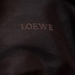 مملوكة مسبقًا Loewe White and Brown Leather Hobo