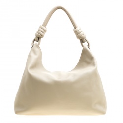 Loewe Beige Leather Flamenco Knot Hobo