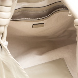 Loewe Beige Leather Flamenco Knot Hobo