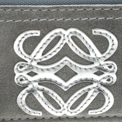 Pre Owned Loewe Sage Green Suede Chain Coin Purse