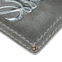 Pre Owned Loewe Sage Green Suede Chain Coin Purse