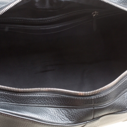 Pre Owned Loewe Black Leather Senda 3 Weekender Bag