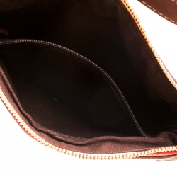 Pre Owned Loewe Multicolor Canvas and Suede Leather 160th Anniversary Shoulder Bag
