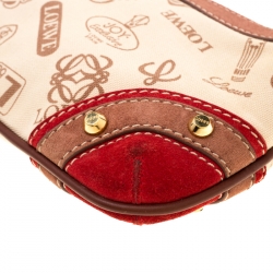 Pre Owned Loewe Multicolor Canvas and Suede Leather 160th Anniversary Shoulder Bag