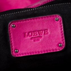 Pre Owned حقيبة شوبر لوي فيتون كال جلد وردي فاقع