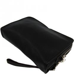 Loewe Black Leather Clutch Bag