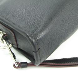 Loewe Black Leather Clutch Bag