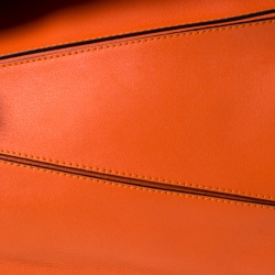 Pre Owned Loewe Orange Leather Puzzle Bag