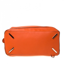 Pre Owned Loewe Orange Leather Puzzle Bag