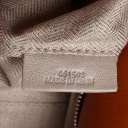 Pre Owned Loewe Orange Leather Puzzle Bag