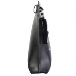 Loewe Black Leather Sol Negro Pouch Bag