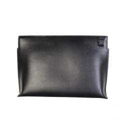 Loewe Black Leather Sol Negro Pouch Bag