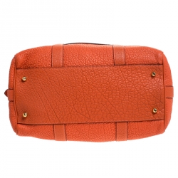 Pre Owned  Loewe Orange Leather Amazona Satchel