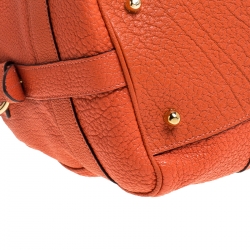 Pre Owned  Loewe Orange Leather Amazona Satchel