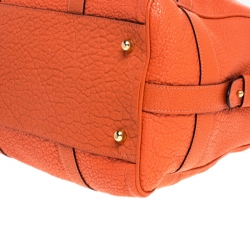 Pre Owned  Loewe Orange Leather Amazona Satchel