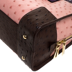 مملوكة مسبقًا Loewe Bicolor Ostrich Amazona 28 Bag