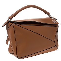 مملوكة مسبقًا حقيبة كتف لويفي بازل جلد بني فاتح متوسطة