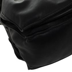 Pre Owned Loewe Polished Black Calfskin Flamenco 30 Shoulder Bag